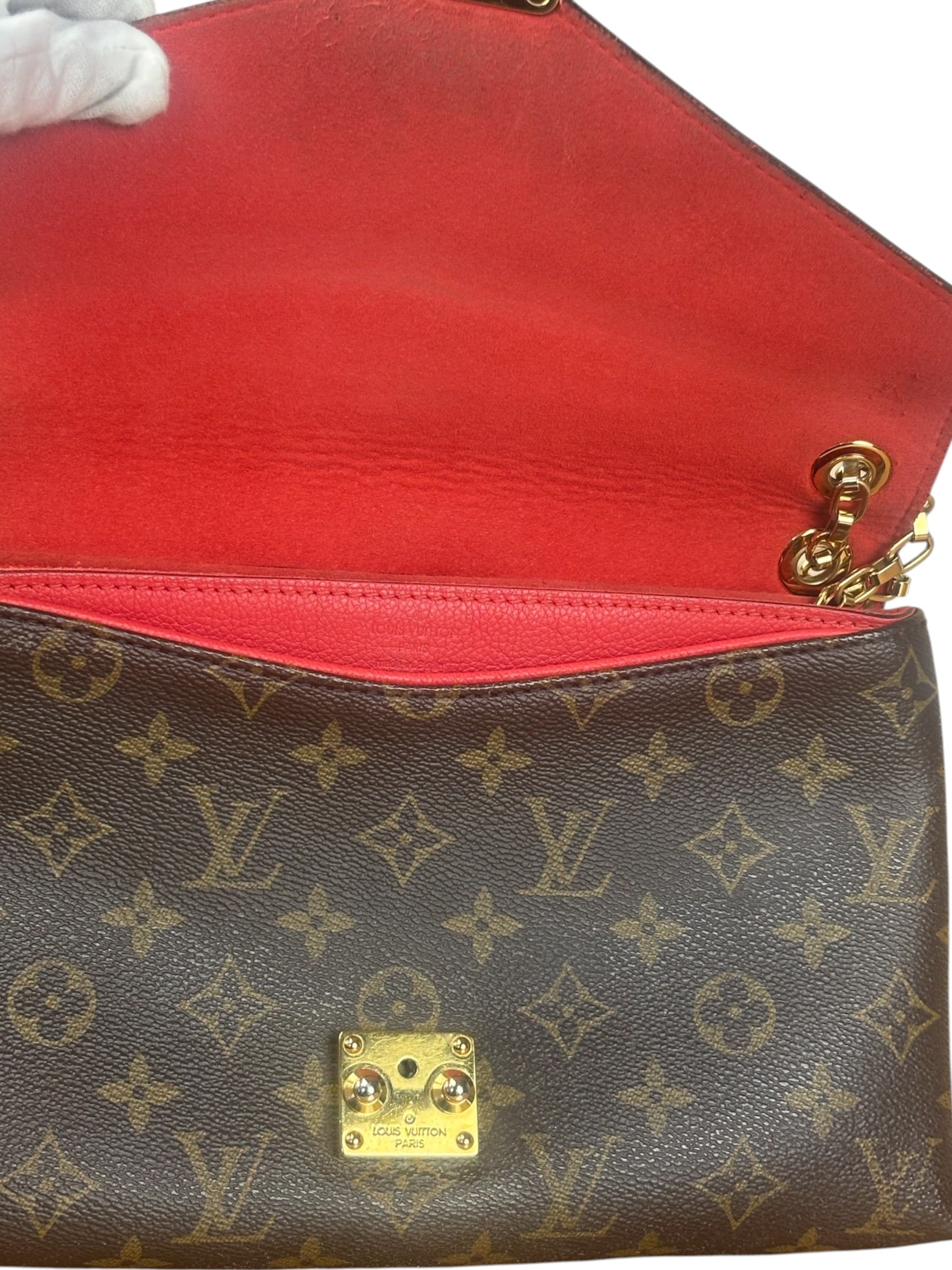 Louis Vuitton Pink Monogram Canvas Pallas Chain Shoulder Bag