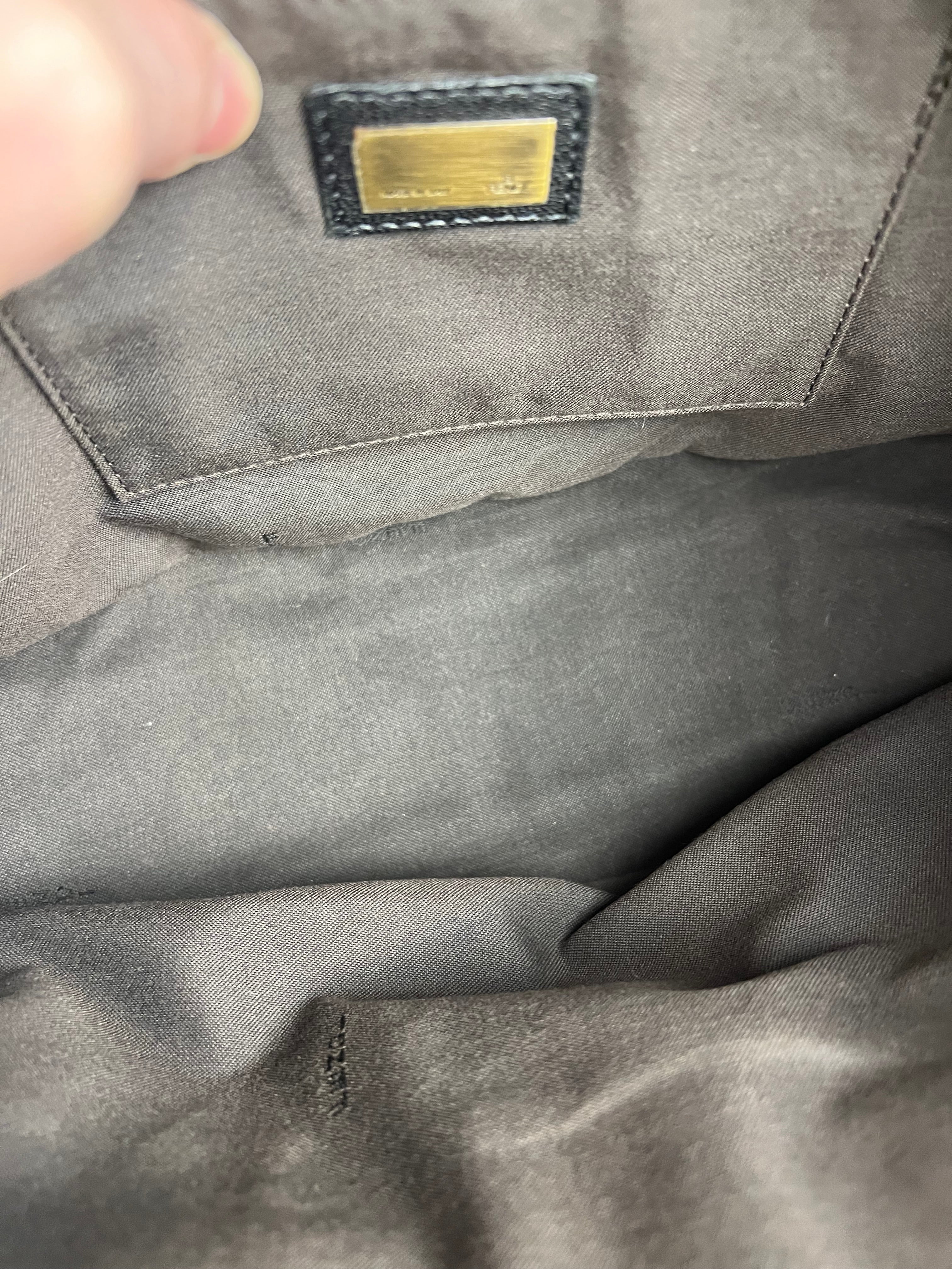 Fendi B Biz Black Leather Shoulder Bag