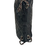 Chanel Black/Grey Quilted Calfskin Matelassè Iridescent Flap Bag 2009