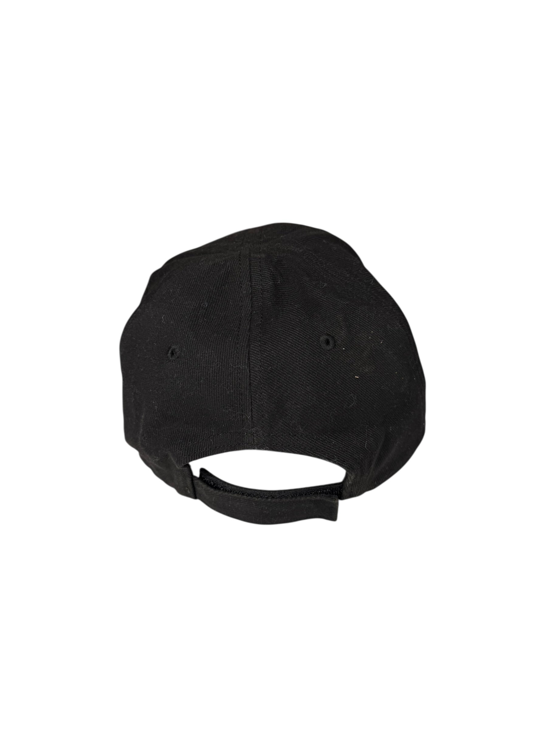 Balenciaga Black Neon Pink Logo Cap