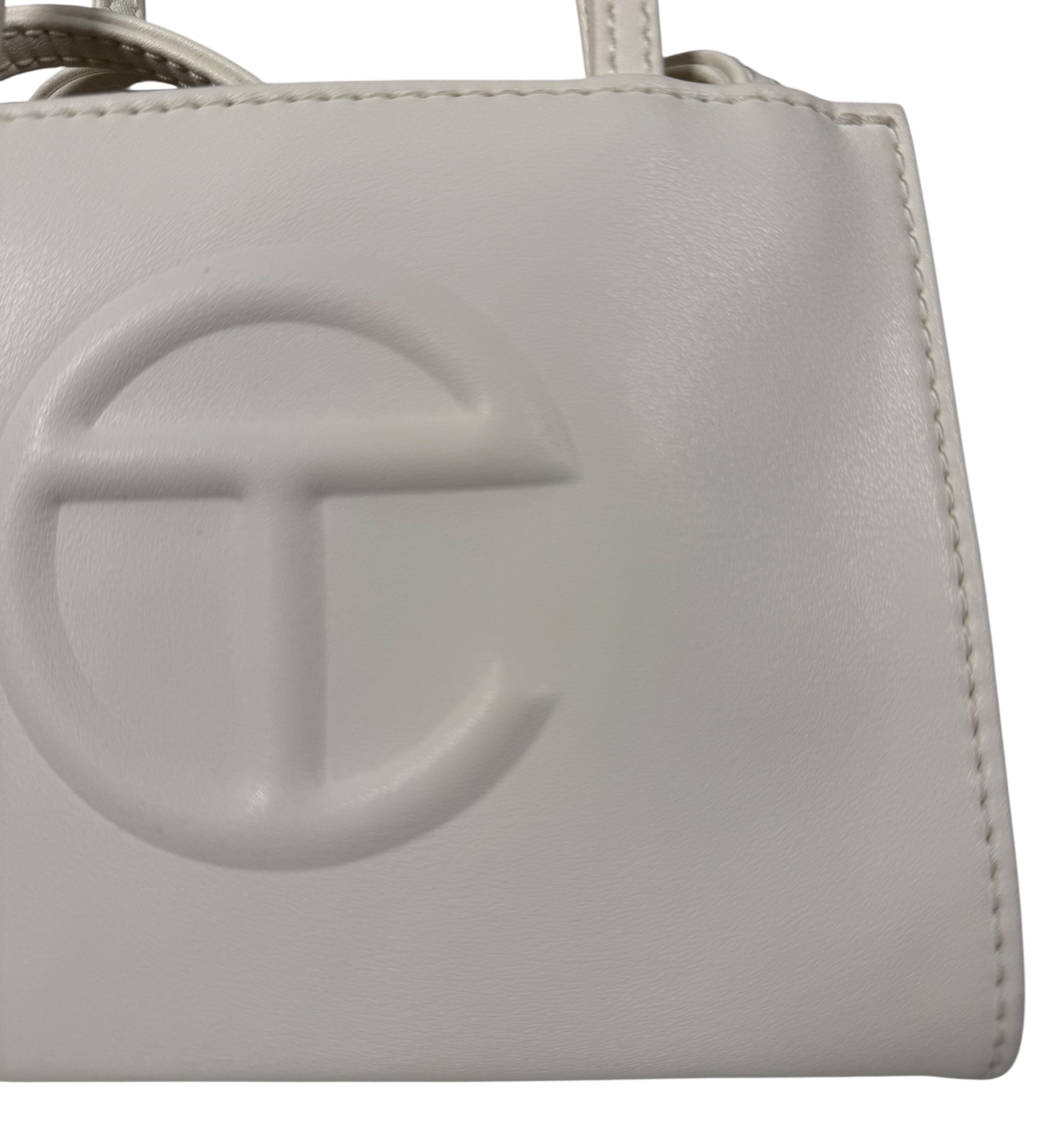 Telfar Small White Shopping Tote