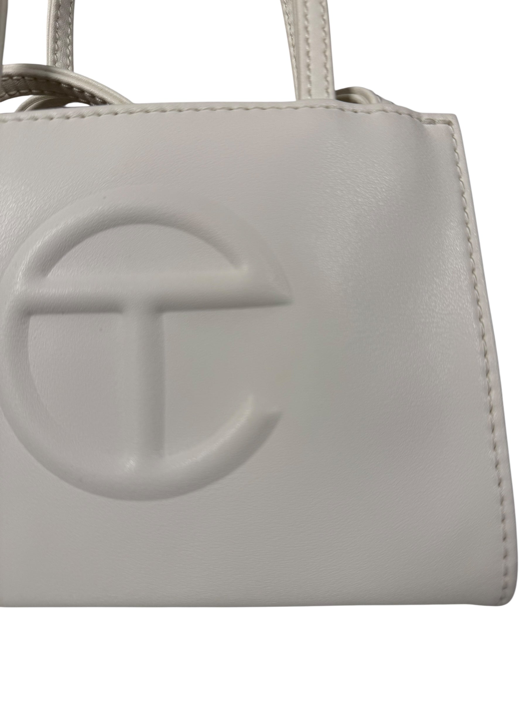 Telfar Small White Shopping Tote