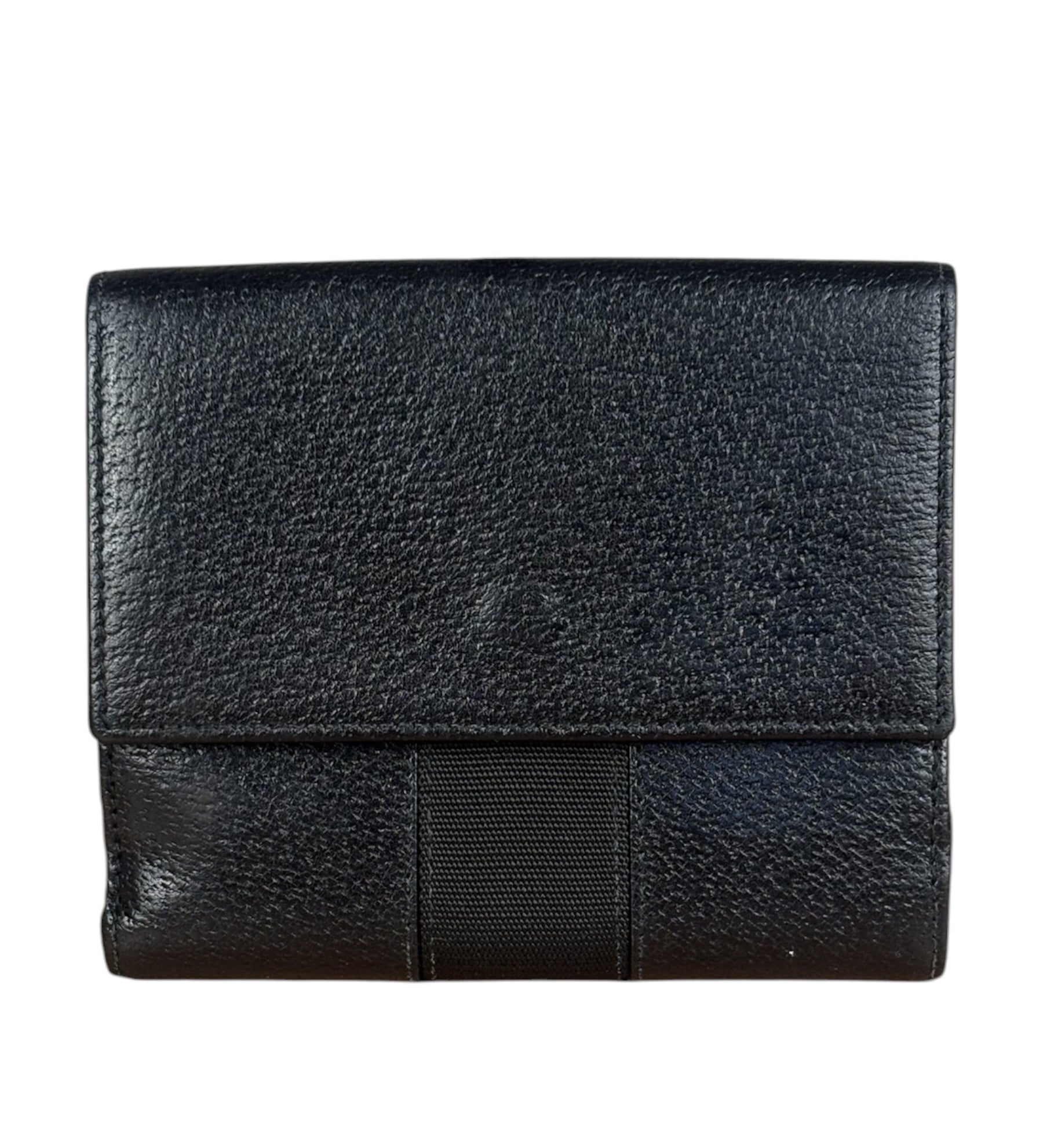Gucci Vintage Black Leather Bi-Fold Wallet