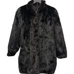 Vintage Black Fur Mid Length Coat