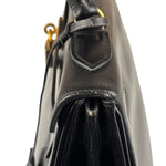 Hermes Black Box Leather Kelly 32 Handbag 1979