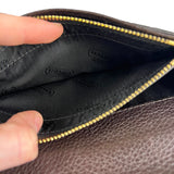 Coach Brown Leather Long Wallet