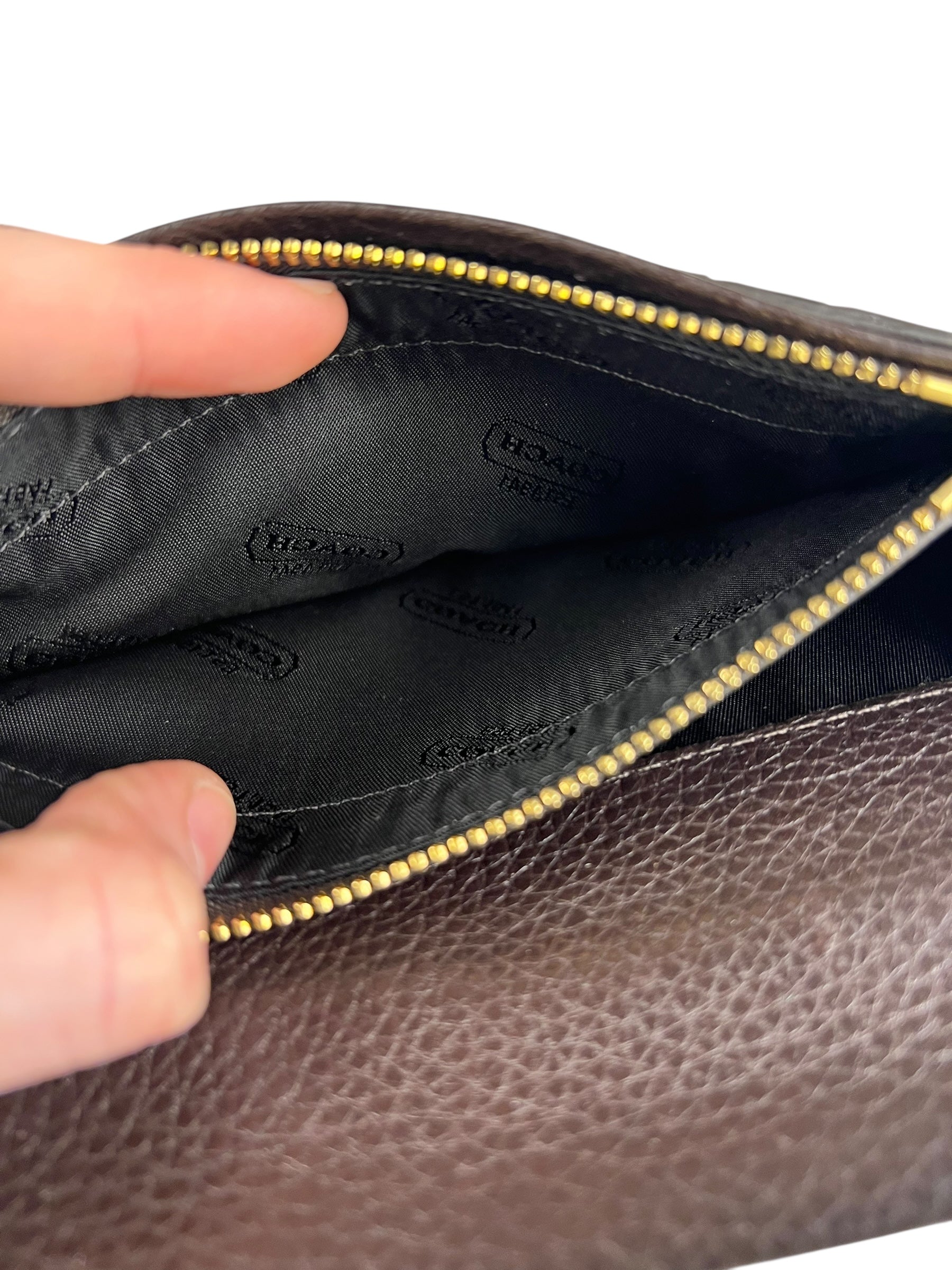 Coach Brown Leather Long Wallet