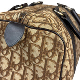 Christian Dior Brown Leather Trotter Boston Handbag
