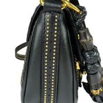 Gucci Black Leather Snaffle Bit Shoulder Bag