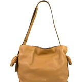 Loewe Brown Leather Flamenco Shoulder Bag