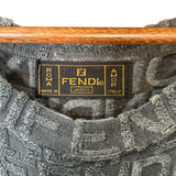 Fendi Vintage Dark Grey Logo Sweater