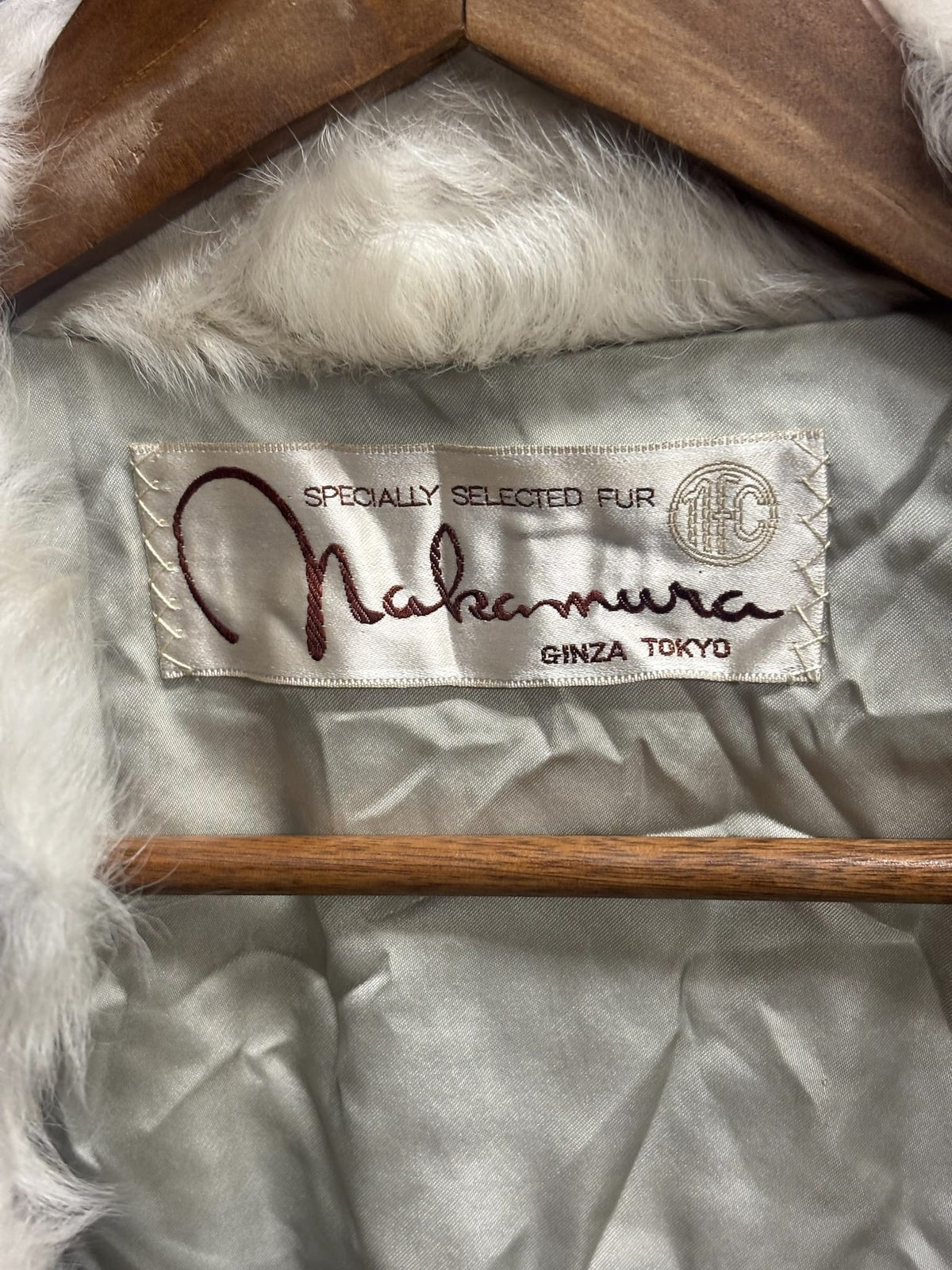Vintage Nakamura Grey Kalgan Lamb Fur Coat