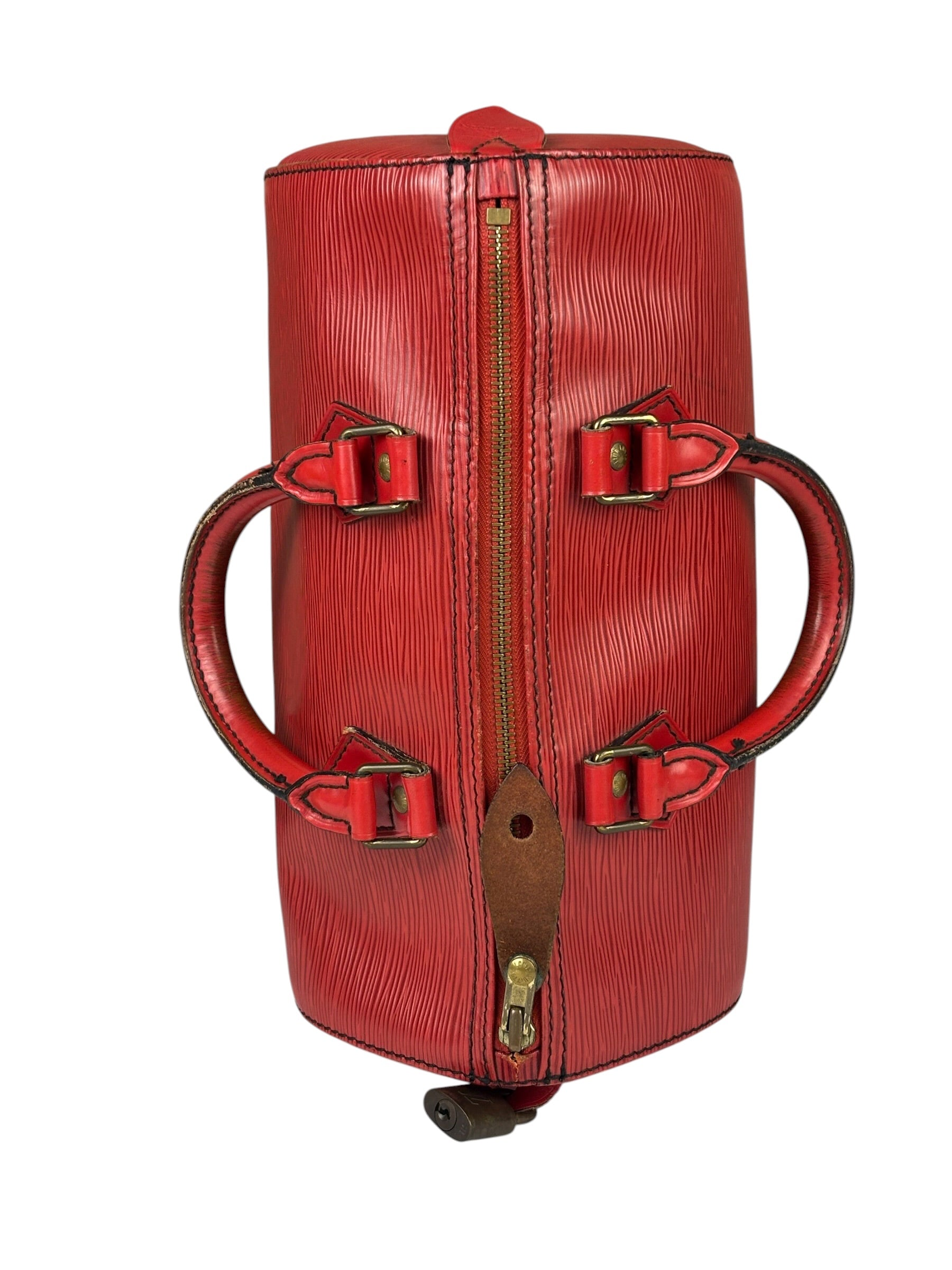 Louis Vuitton Red Epi Leather Speedy 25