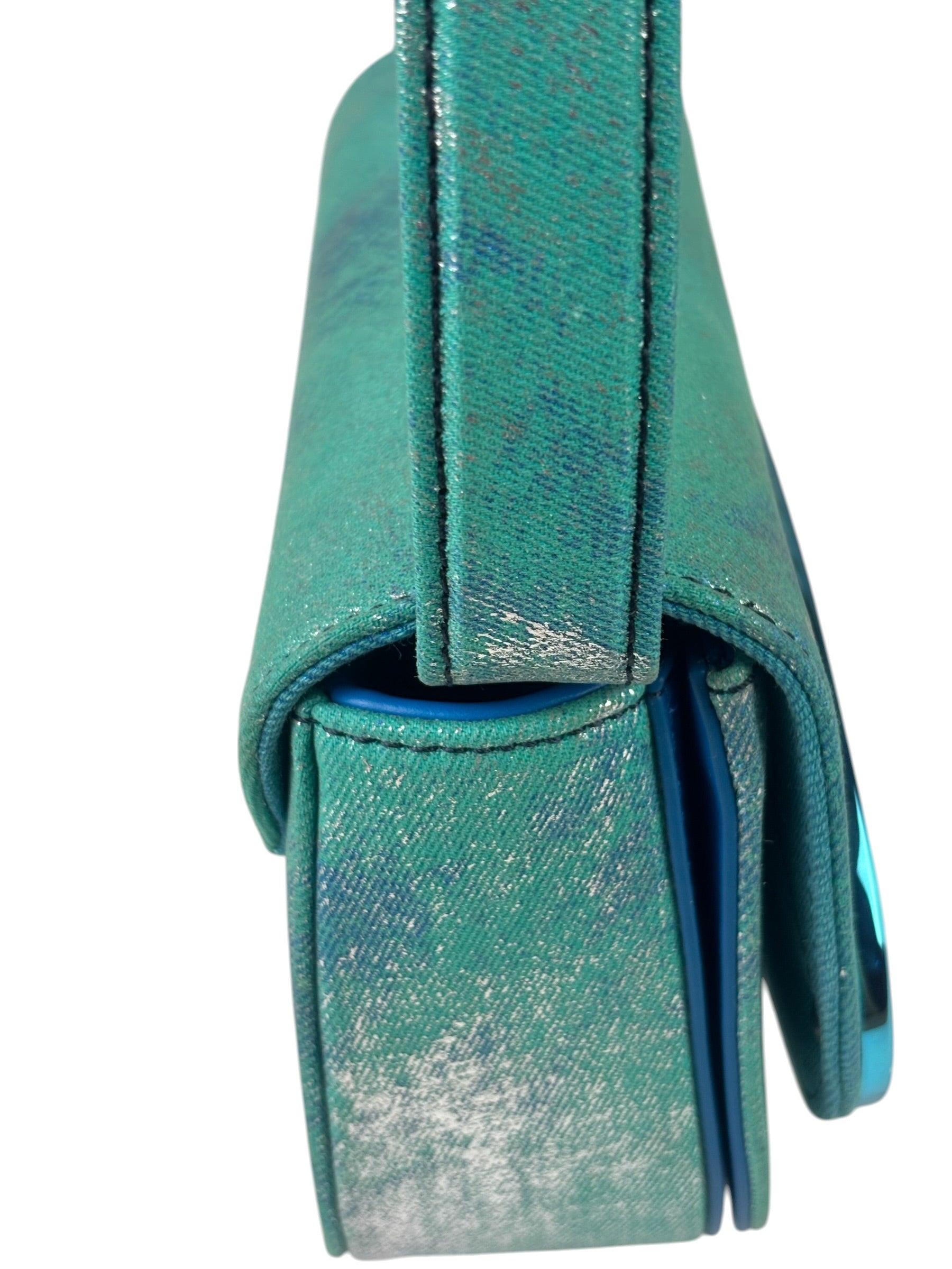 Diesel Blue Iridescent 1DR Shoulder Bag