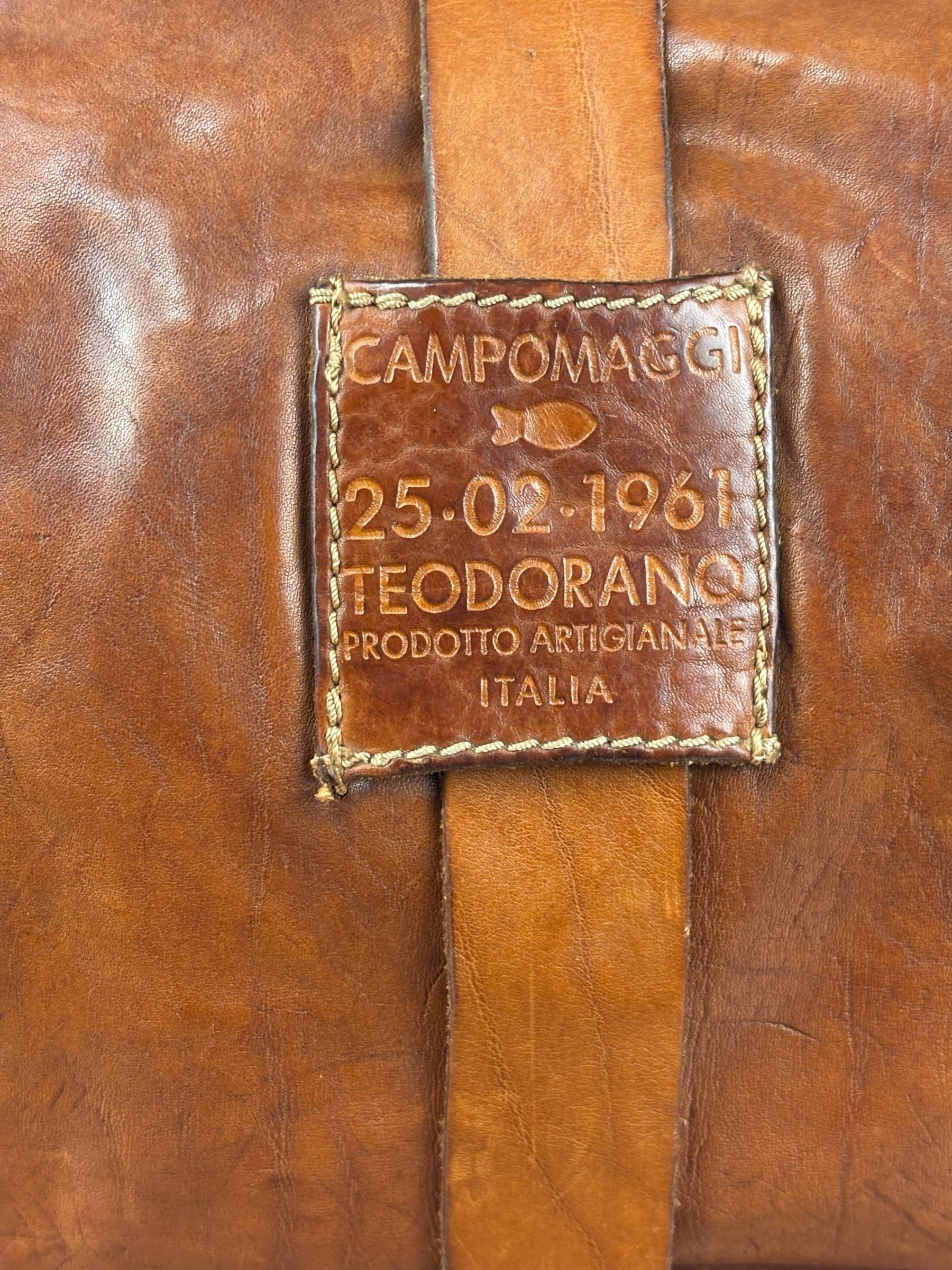 Campomaggi Brown Leather Messenger Bag