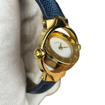 Gucci Vintage Leather Reverso Turn Face Wristwatch