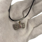 Chanel Vintage Y2K Bow Charm Necklace