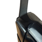 Bottega Veneta Black Leather Maxi Intrecciato Cassette Flap Bag