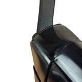 Bottega Veneta Black Leather Maxi Intrecciato Cassette Flap Bag