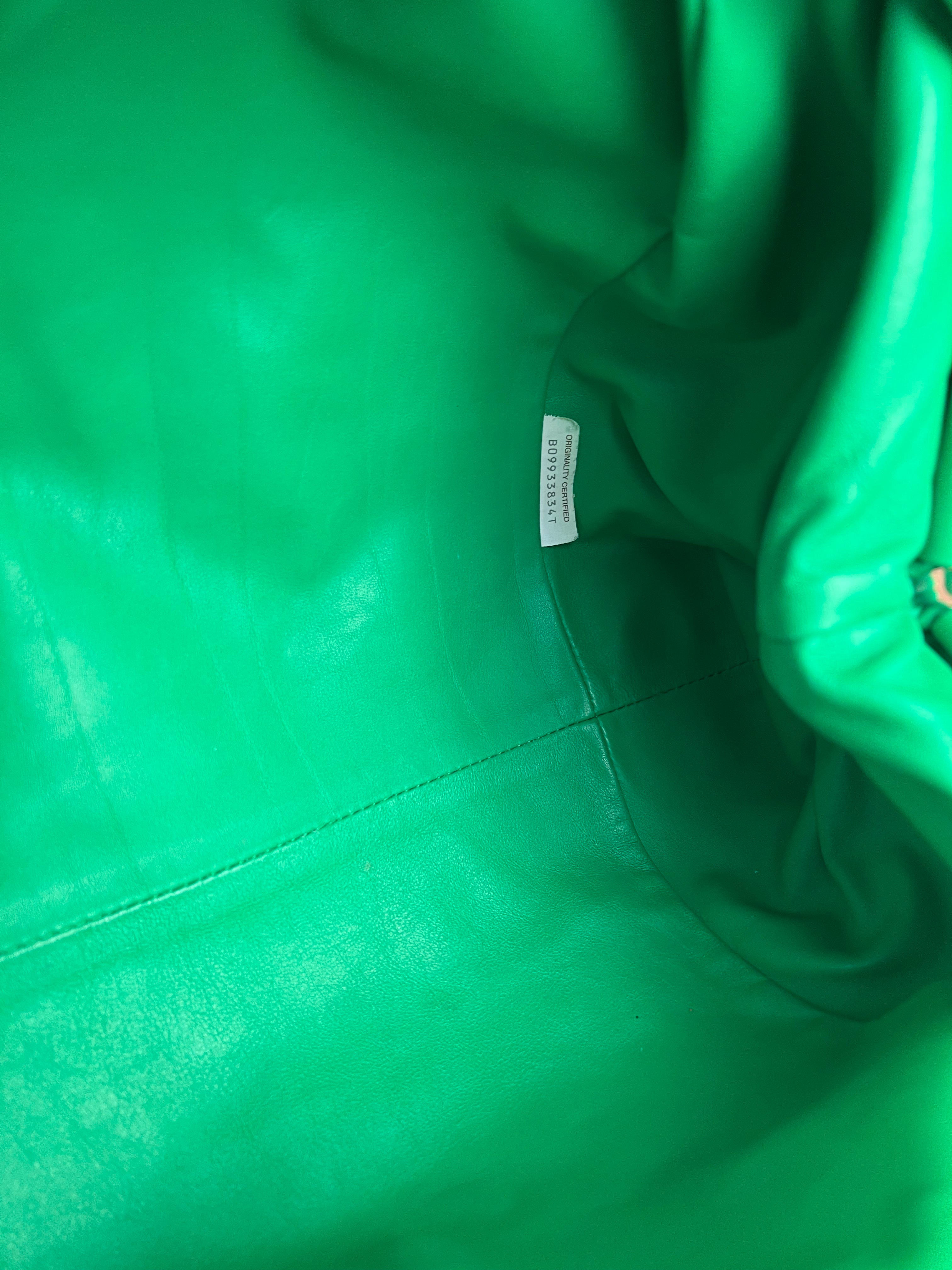 Bottega Veneta Green Large Pouch Clutch