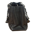 Chanel Black Caviar Quilted Large Shopping Tote 2012