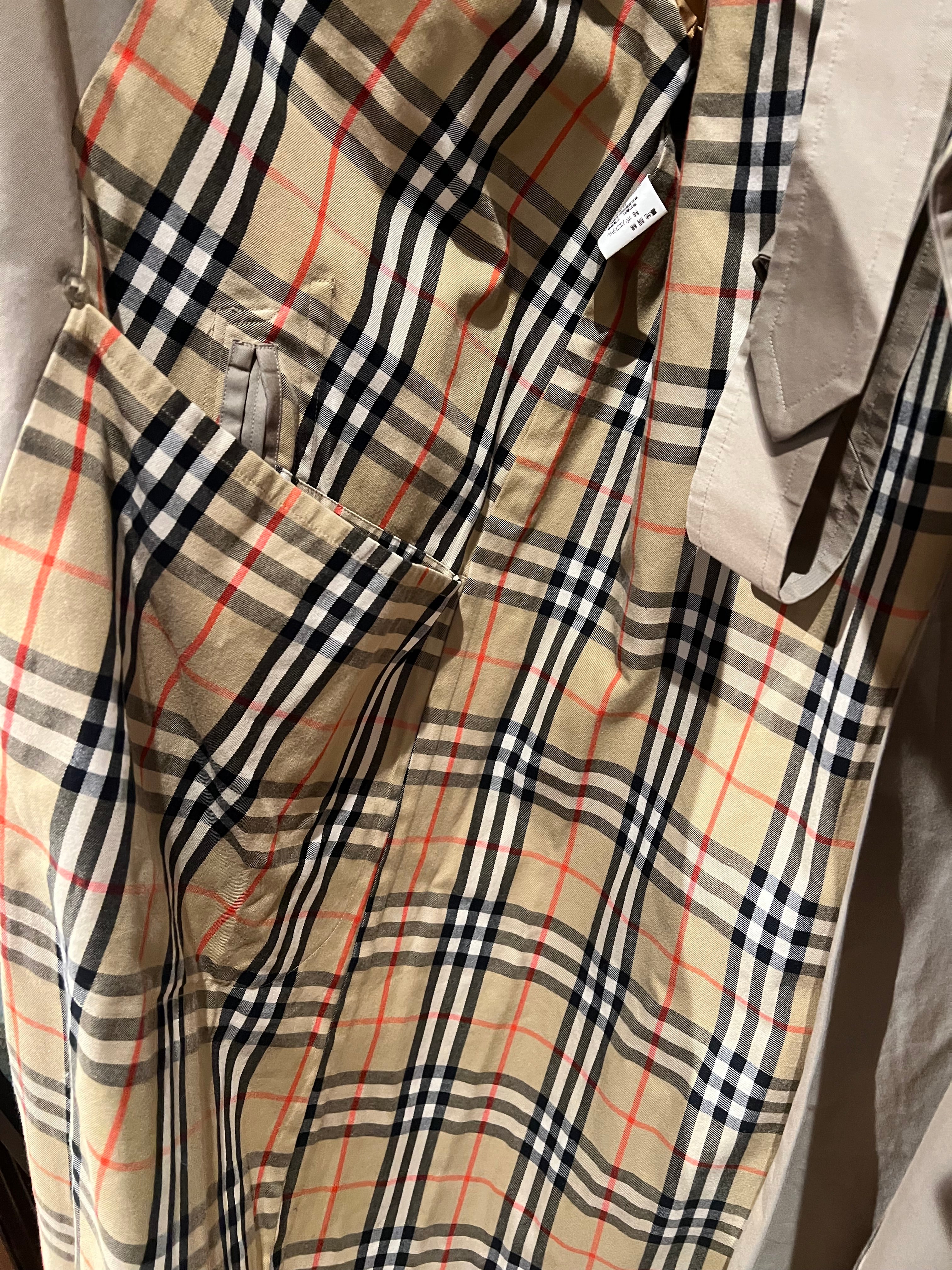 Burberry Long Button-Up Trench Coat