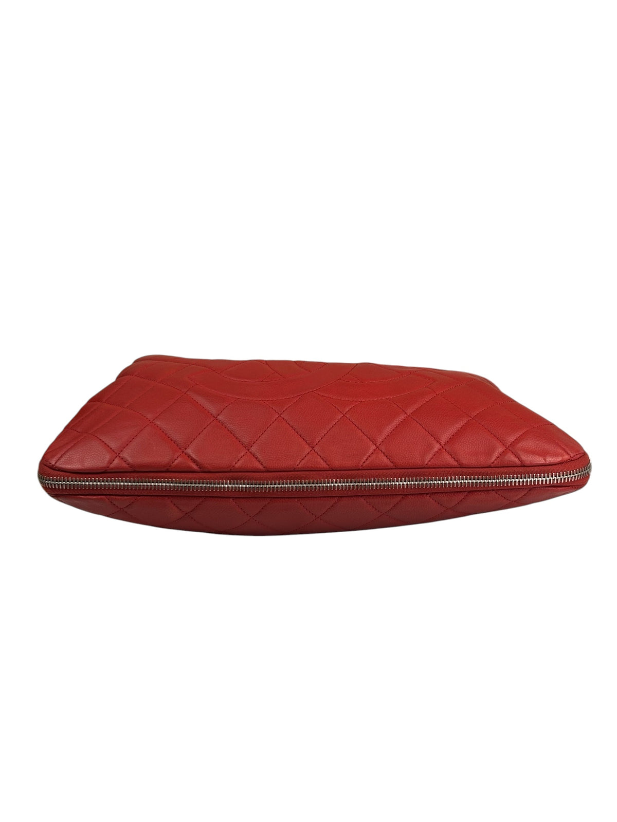 Chanel Red Caviar Leather Zip Out Tote Bag 2011