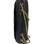 Chanel Black Leather Medium Gabrielle Flap Bag 2011