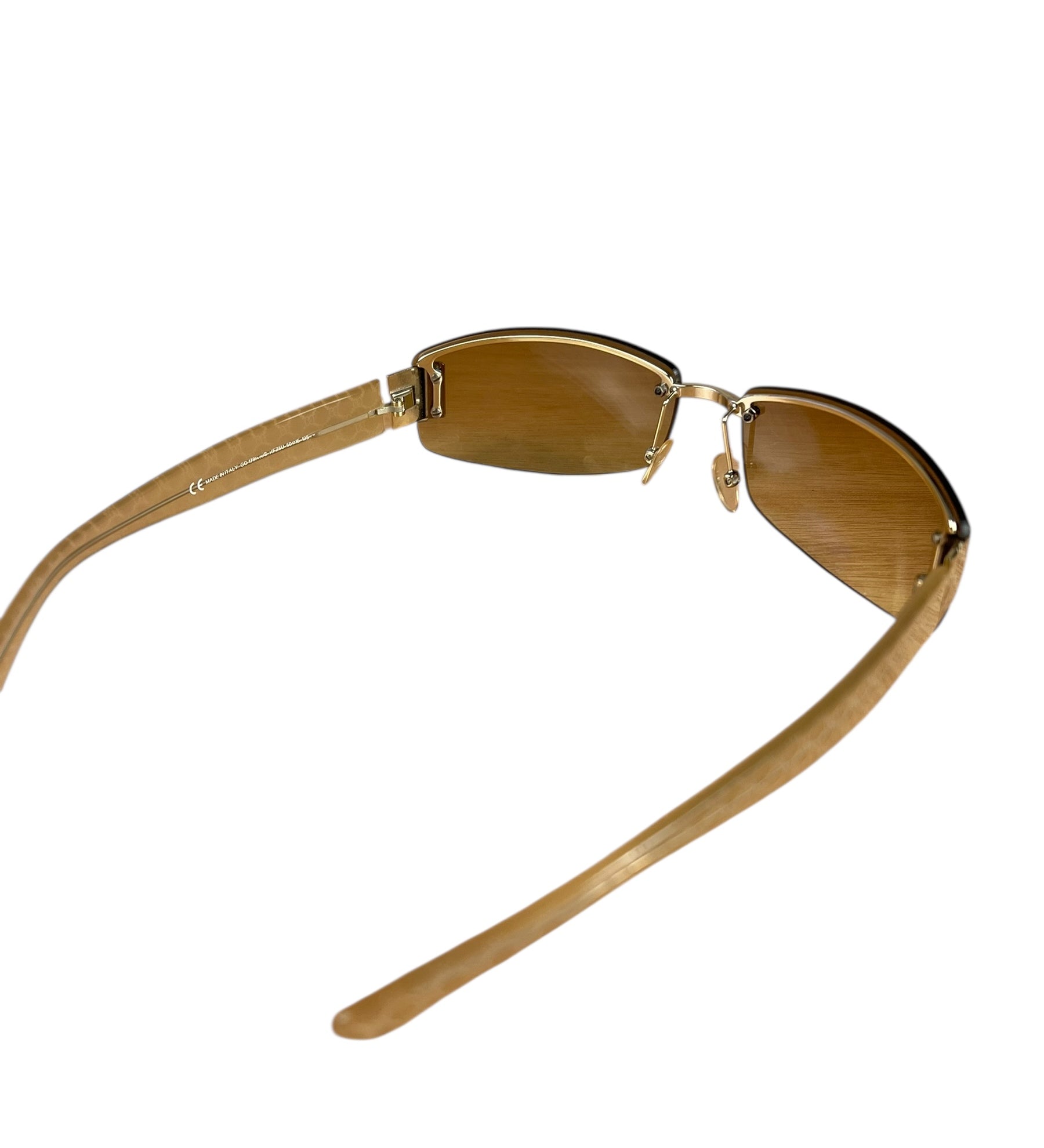 Gucci Vintage GG Web Tinted Sunglasses
