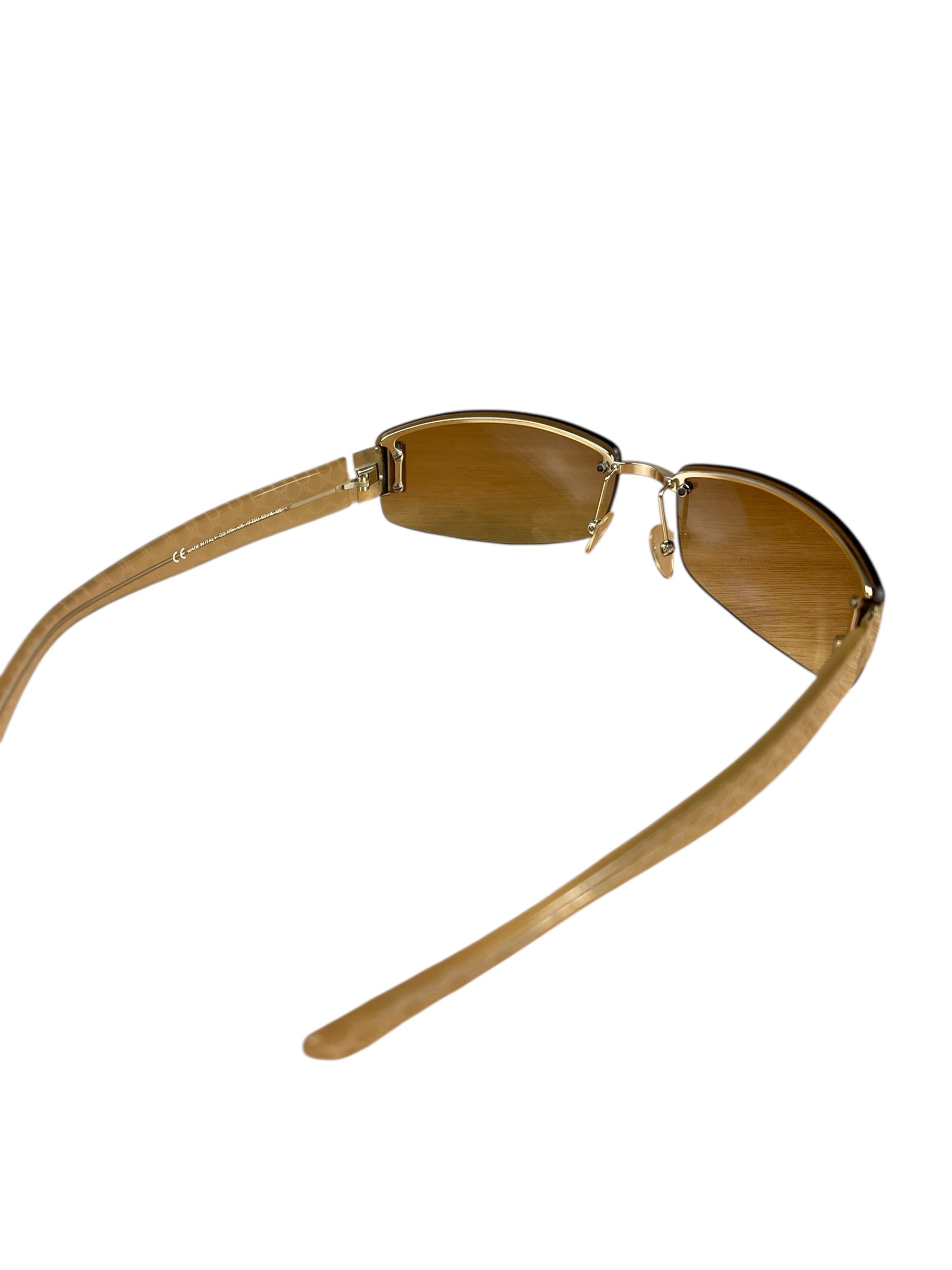 Gucci Vintage GG Web Tinted Sunglasses
