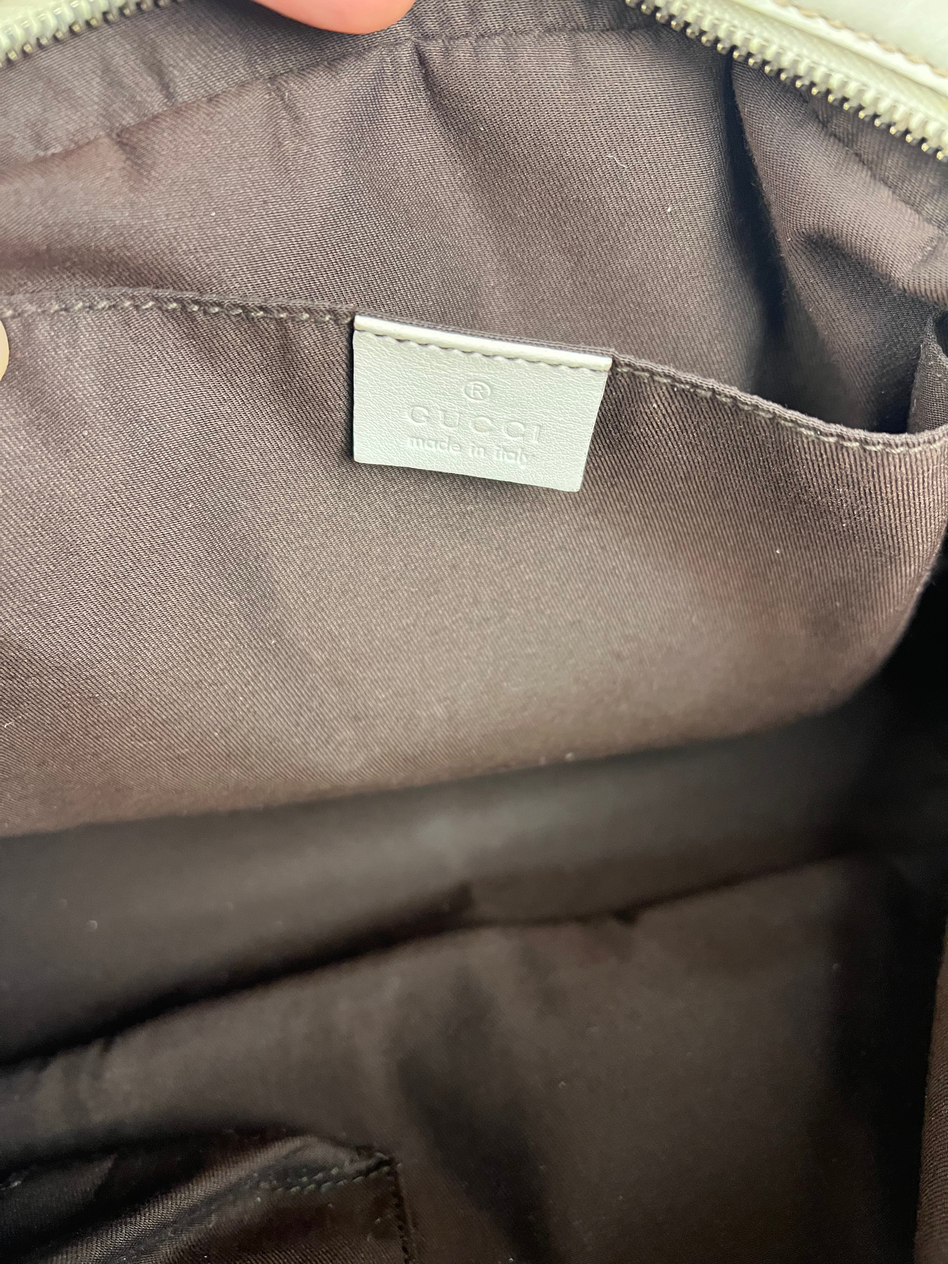 Gucci GG Canvas Trophy Boston Bag