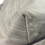 Fendi Vintage White Nappa Leather Spy Shoulder Bag