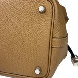 Hermes Brown Taurillon Clemence Leather Picotin 18 Lock Handbag 2021