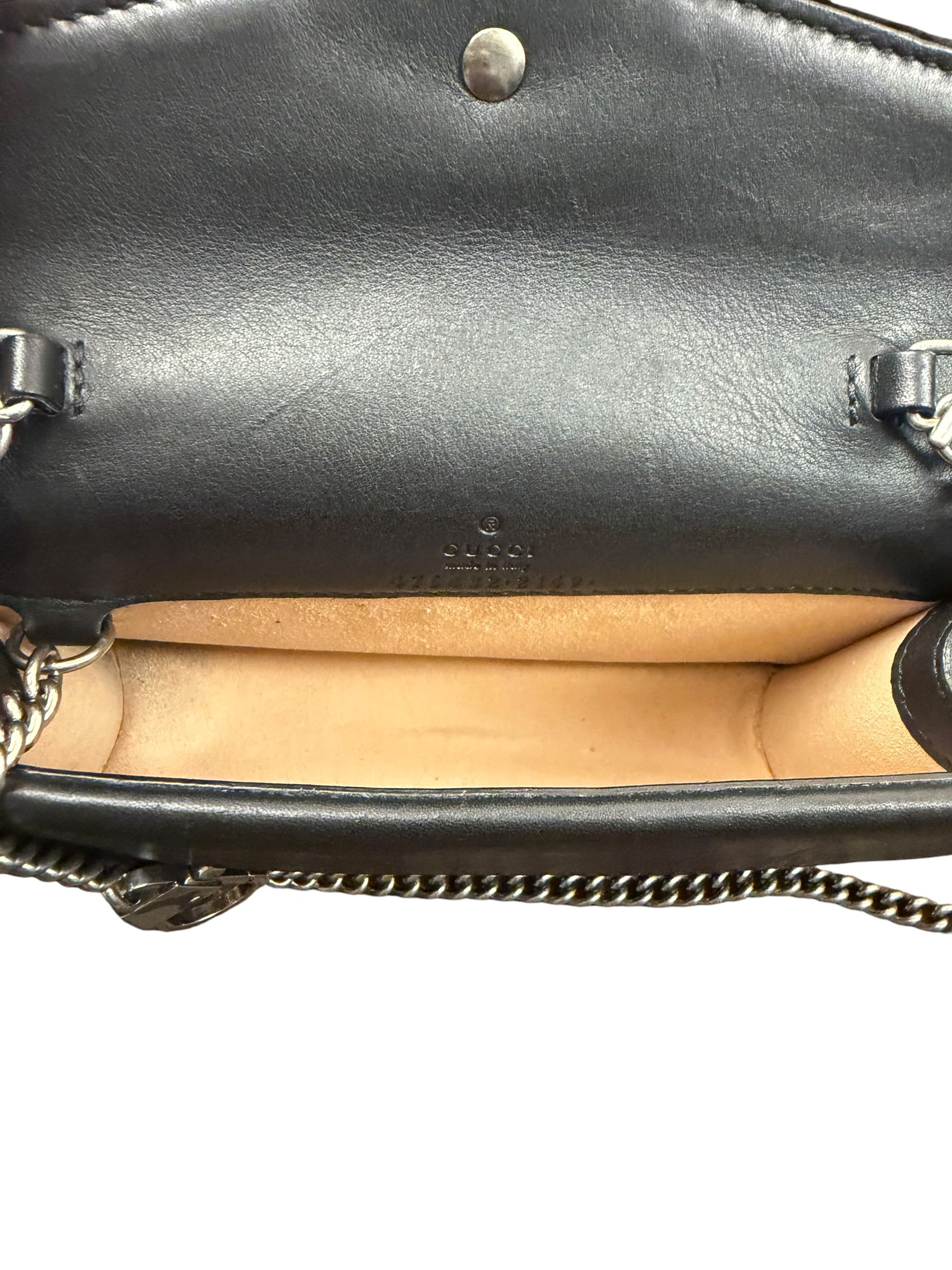 Gucci Black Velvet Dionysus Mini Crossbody Bag