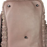 Burberry Purple Leather Ruffled Lowery Bag