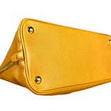 Prada Saffiano Promenade Handbag Mustard