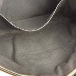 Balenciaga Tricolor Leather Bazaar Striped Pouch