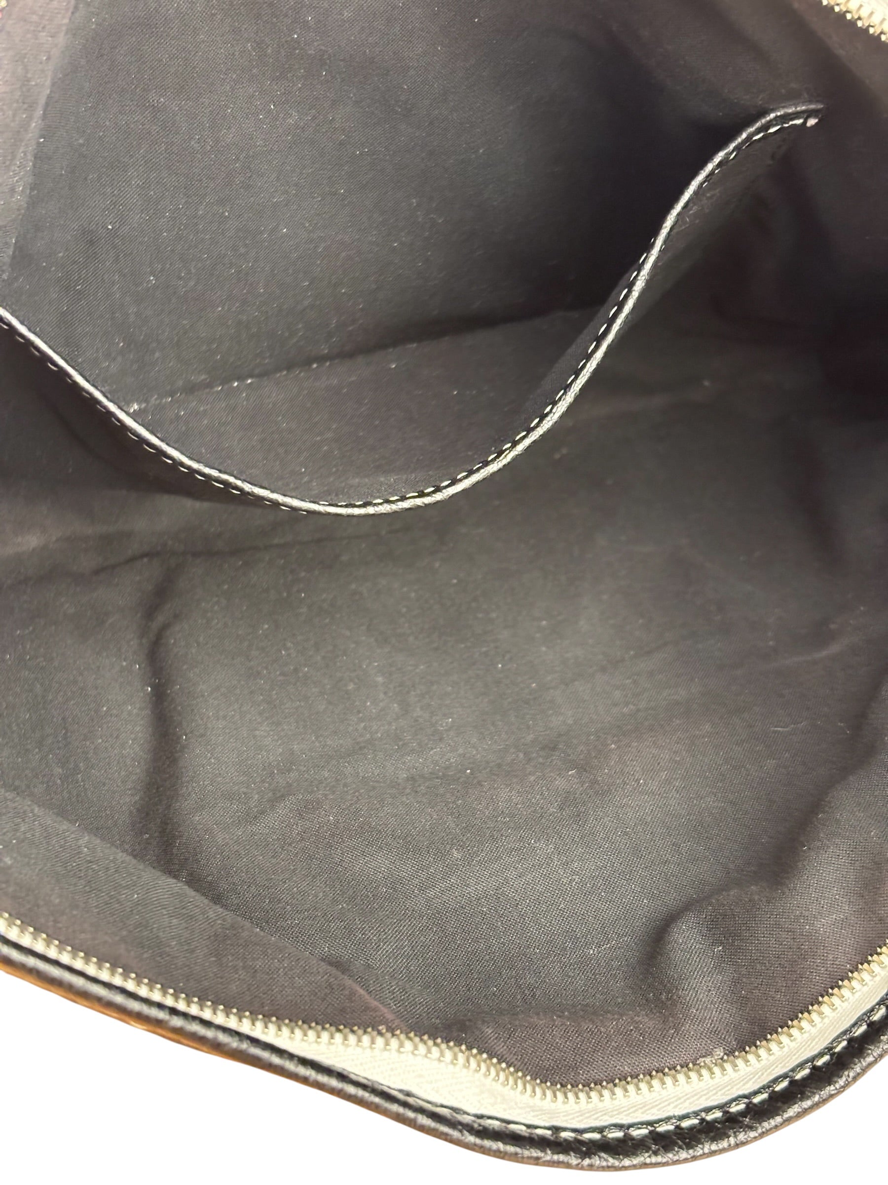 Balenciaga Tricolor Leather Bazaar Striped Pouch