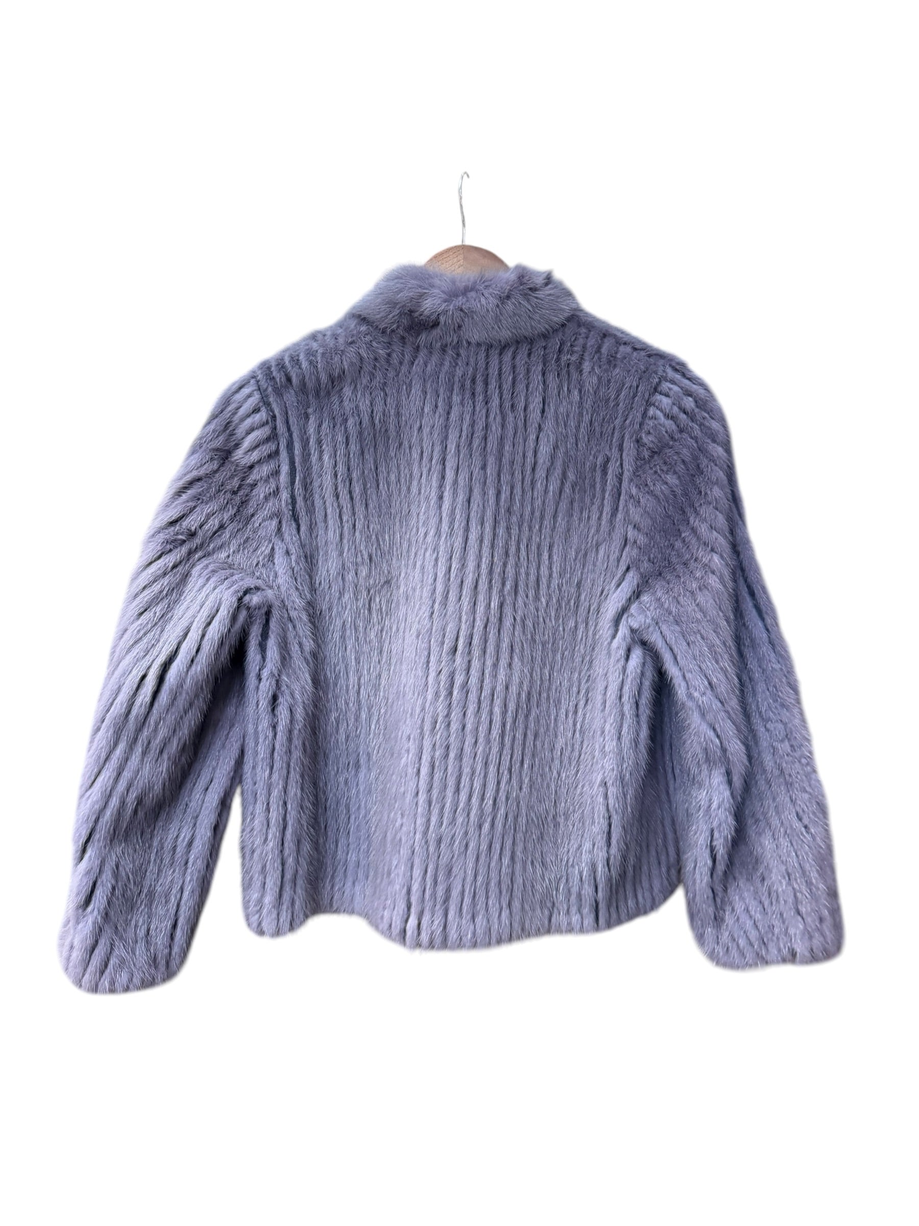 Vintage Moonbat Light Violet Mink Fur Coat