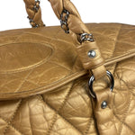 Chanel Gold Quilted Lambskin Lady Braid Flap Bag 2005