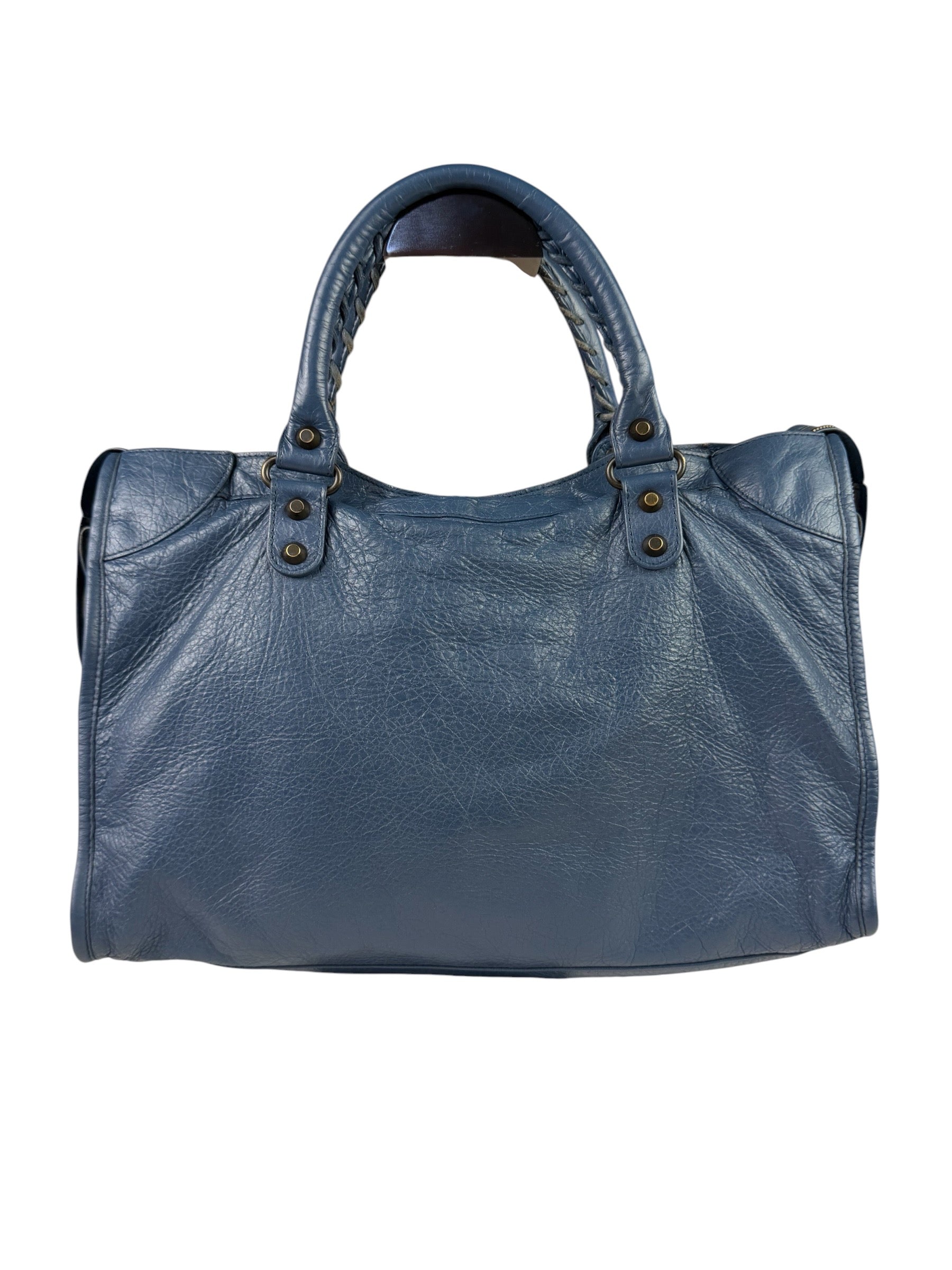 Balenciaga Blue Leather Medium Le City Two-Way Bag