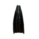Prada Black Saffiano Bellhop Leather Travel Pouch
