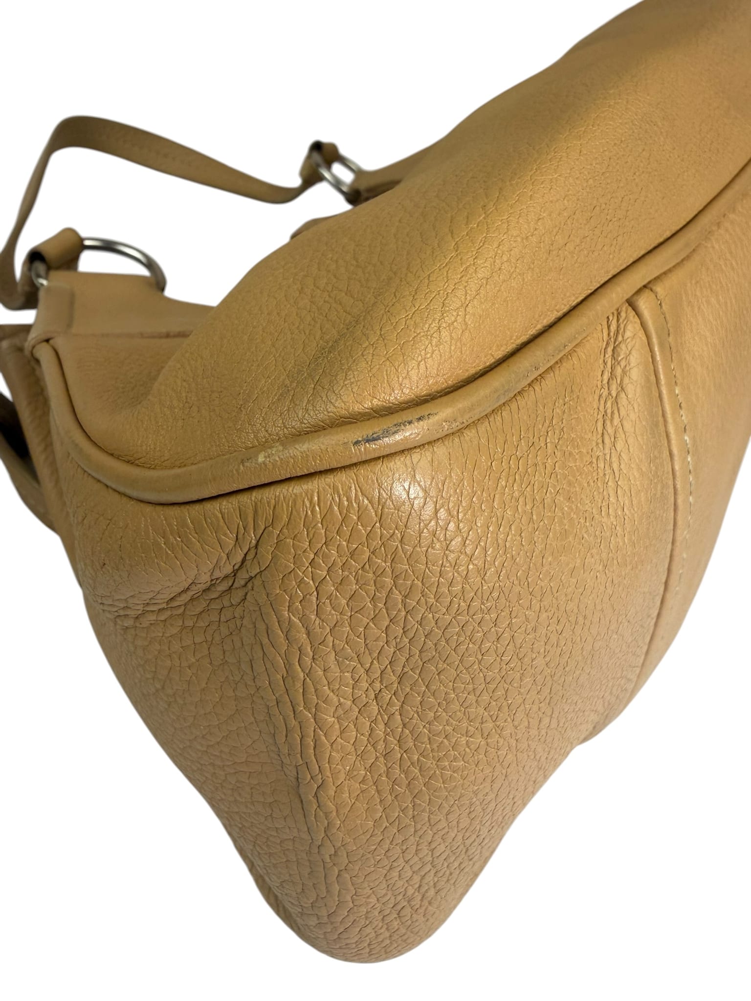 Prada Beige Leather Shoulder Bag