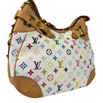 Louis Vuitton White Murakami Greta Hobo Shoulder Bag