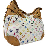 Louis Vuitton White Murakami Greta Hobo Shoulder Bag