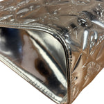 Chanel Metallic Silver Patent Leather Lucky Symbols Embossed Pochette 2007