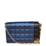 Chanel Bicolor Satin Chocolate Bar Flap Bag 2002