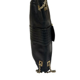 Fendi Black Leather Maxi Baguette