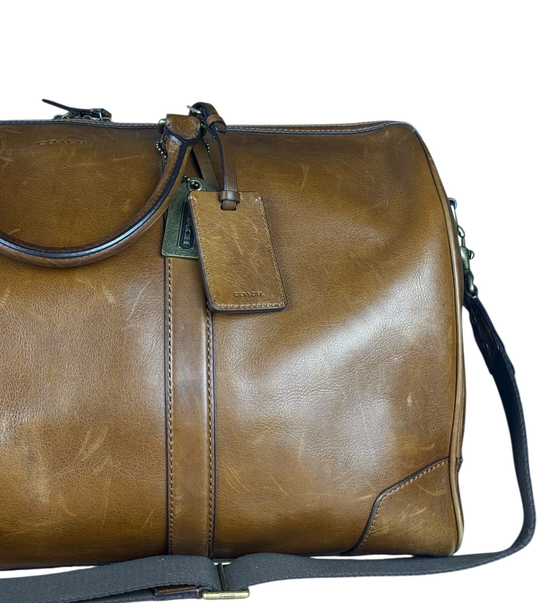 Coach Brown Leather Large Duffle