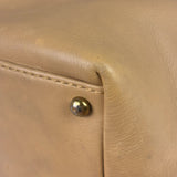 Chanel Turnlock CC Tan Leather Tote 2002